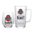 Ohio State Buckeyes Wine & Beer Gift Set - Together, Side View