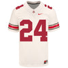 Ohio State Buckeyes Nike #24 Jermaine Mathews Jr. Student Athlete White Football Jersey - In White - Front View