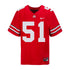 Ohio State Buckeyes Nike #51 Luke Montgomery Student Athlete Scarlet Football Jersey - In Scarlet - Front View