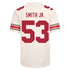 Ohio State Buckeyes Nike #53 Will Smith Jr. Student Athlete White Football Jersey - In White - Back View