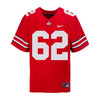 Ohio State Buckeyes Nike #62 Joshua Padilla Student Athlete Scarlet Football Jersey - In Scarlet - Front View