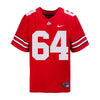 Ohio State Buckeyes Nike #64 Quinton Burke Student Athlete Scarlet Football Jersey - Front View