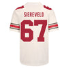 Ohio State Buckeyes Nike #67 Austin Siereveld Student Athlete White Football Jersey - In White - Back View