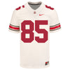 Ohio State Buckeyes Nike #85 Bennett Christian Student Athlete White Football Jersey - Front View