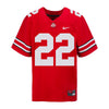 Ohio State Buckeyes Nike #22 Steele Chambers Student Athlete Scarlet Football Jersey - Front View