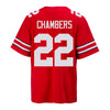 Ohio State Buckeyes Nike #22 Steele Chambers Student Athlete Scarlet Football Jersey - Back View