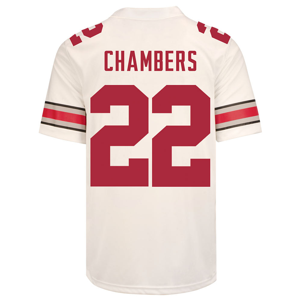 Ohio State Buckeyes Nike #22 Steele Chambers Student Athlete White Football Jersey / 2X-Large