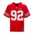 Ohio State Buckeyes Nike #92 Caden Curry Student Athlete Scarlet Football Jersey - Front View