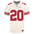 Ohio State Buckeyes Nike #20 Dominic DiMaccio Student Athlete White Football Jersey - Front View
