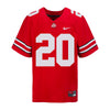 Ohio State Buckeyes Nike #20 Dominic DiMaccio Student Athlete Scarlet Football Jersey - Front View