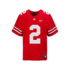 Youth Ohio State Buckeyes #2 Emeka Egbuka Student Athlete Football Jersey in Scarlet - Front View