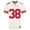Ohio State Buckeyes Nike #38 Jayden Fielding Student Athlete White Football Jersey - Front View