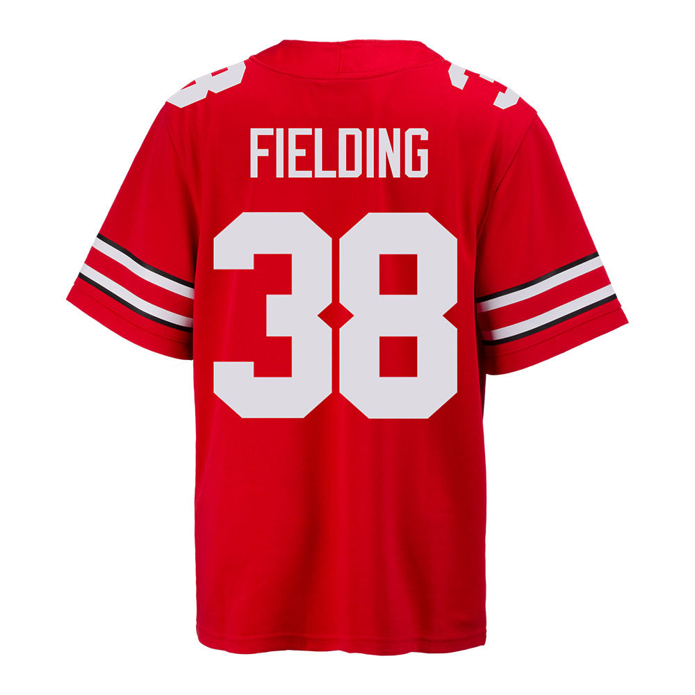 Ohio State Buckeyes Nike #38 Jayden Fielding Student Athlete White Football Jersey / X-Large