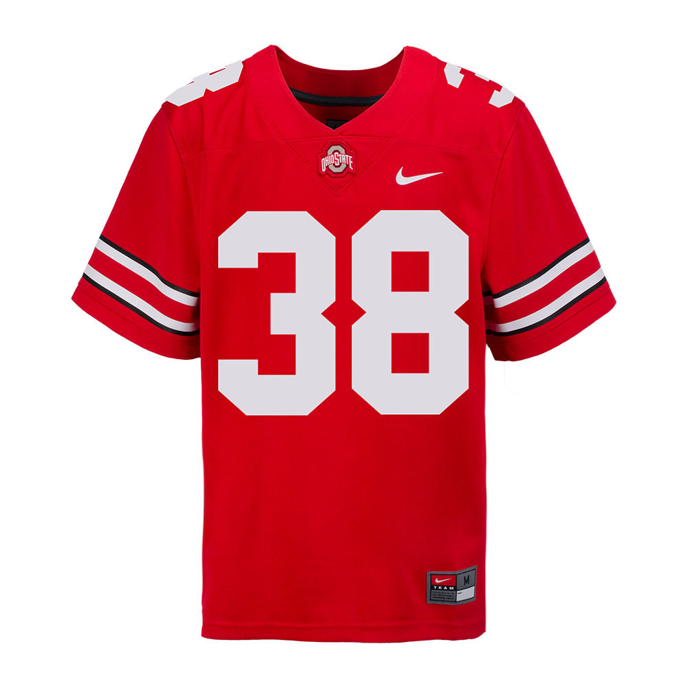 Ohio State Buckeyes Nike #38 Jayden Fielding Student Athlete White Football Jersey / X-Large