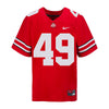 Ohio State Buckeyes Nike #49 Patrick Gurd Student Athlete Scarlet Football Jersey - Front View