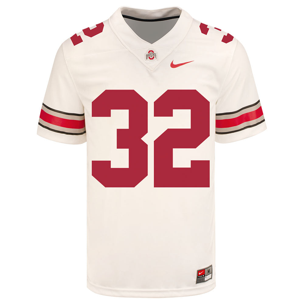 Ohio State Buckeyes Nike #49 Patrick Gurd Student Athlete White Football Jersey / 2X-Large