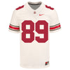 Ohio State Buckeyes Nike #89 Zak Herbstreit Student Athlete White Football Jersey - Front View