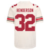 Ohio State Buckeyes Nike #32 TreVeyon Henderson Student Athlete White Football Jersey - Back View