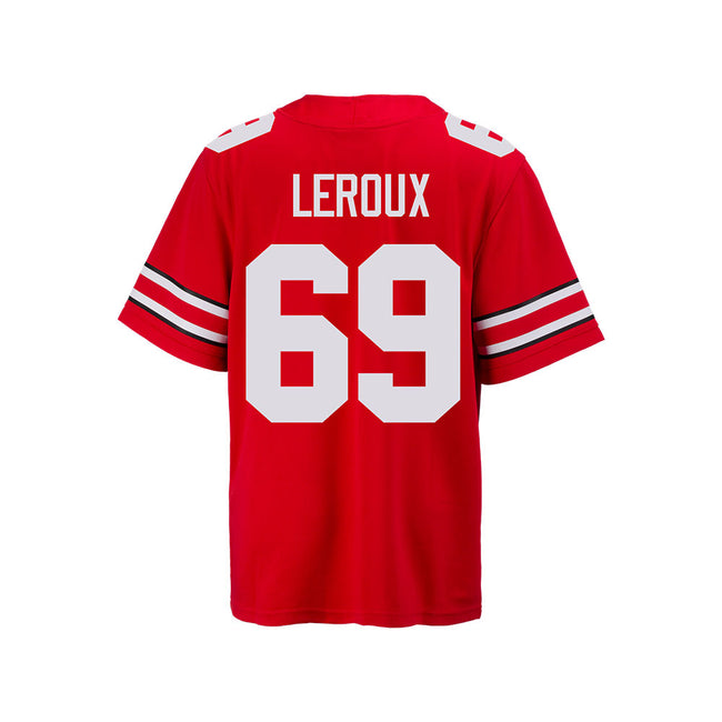 Ohio State Buckeyes Nike #69 Trey Leroux Student Athlete White Football Jersey / Medium