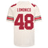 Ohio State Buckeyes Nike #48 Maxwell Lomonico Student Athlete White Football Jersey - Back View