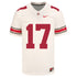 Ohio State Buckeyes Nike #17 Mitchell Melton Student Athlete White Football Jersey - Front View
