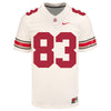 Ohio State Buckeyes Nike #83 Joop Mitchell Student Athlete White Football Jersey - Front View