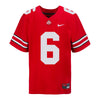 Ohio State Buckeyes Nike #6 Kyle McCord Student Athlete Scarlet Football Jersey - Front View