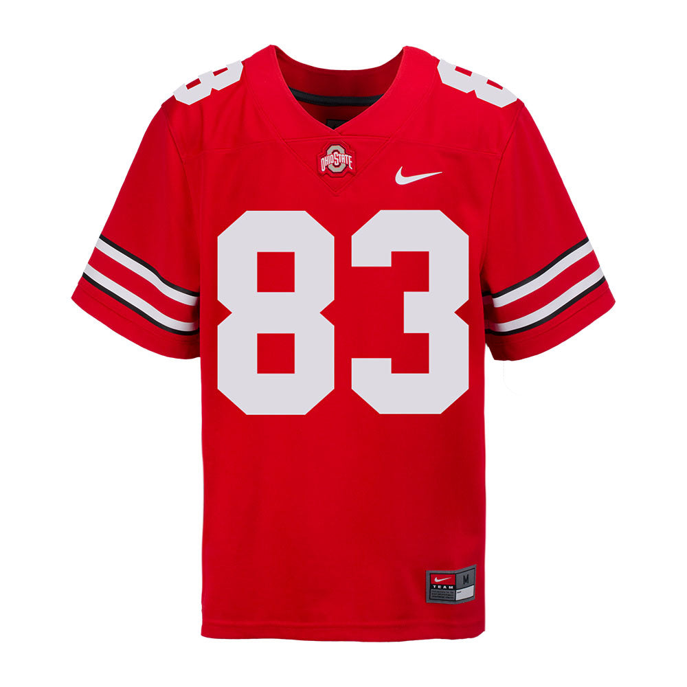 Ohio State Buckeyes Nike #83 Joop Mitchell Student Athlete White Football Jersey / Medium