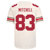 Ohio State Buckeyes Nike #83 Joop Mitchell Student Athlete White Football Jersey - Back View