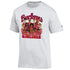 Ohio State Buckeyes Men's Basketball Caricature Roster White T-Shirt - Front View