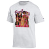 Ohio State Buckeyes Women's Basketball Caricature Roster T-Shirt in White - Front View