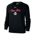 Ladies Ohio State Buckeyes Nike Stacked Script Crew - In Black - Front View