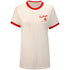 Ladies Ohio State Nike Ringer T-Shirt in White - Front View