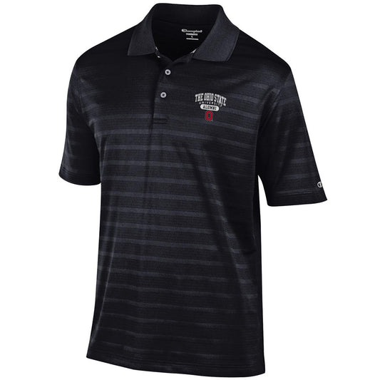 The Ohio State Champion Alumni Black Polo in Black - Front View