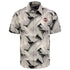 Ohio State Buckeyes Bahama Coast Jungle Button Polo in Gray - Front View