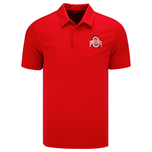 Ohio State Buckeyes Dade Athletic Mark Polo in Scarlet - Front View