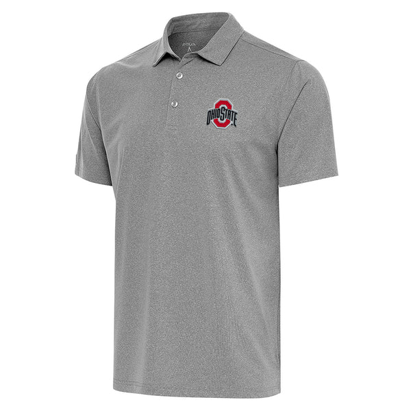 Ohio State Buckeyes Score Polo in Gray - Front View