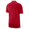 Ohio State Buckeyes Nike Dri-FIT Solid Scarlet Coach Polo - Back View