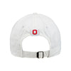 Ohio State Buckeyes Nike Arch Unstructured Adjustable Hat in White - Back View