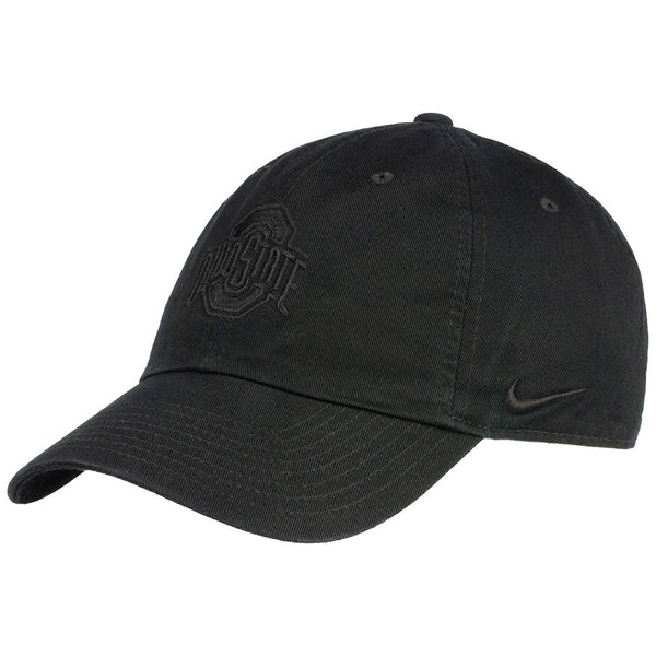 Ohio State Buckeyes Nike Primary Tonal Unstructured Adjustable Hat in Black - Left Side View