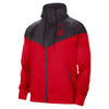 Ohio State Buckeyes Nike Wind Runner Jacket in Black and Scarlet - Front View