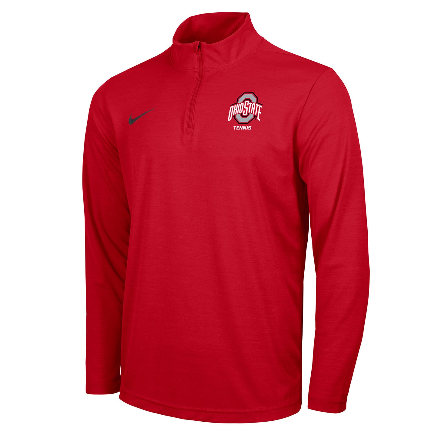 Ohio State Buckeyes Nike Tennis 1/4 Zip in Scarlet - Front View