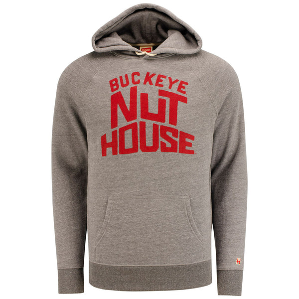 Ohio State Buckeyes Basketball Nut House Hoodie in Gray - Front View
