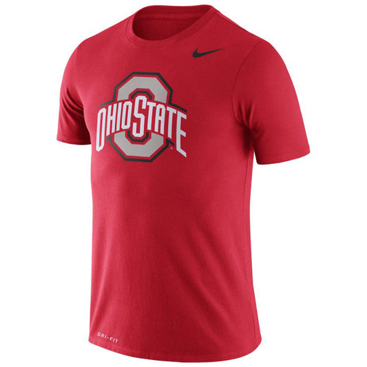 Ohio State Buckeyes Nike DriFit Legend Primary T-Shirt in Scarlet - Front View
