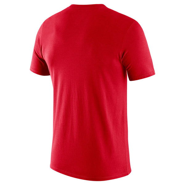 Ohio State Buckeyes Nike Essential Logo T-Shirt in Red - Back View