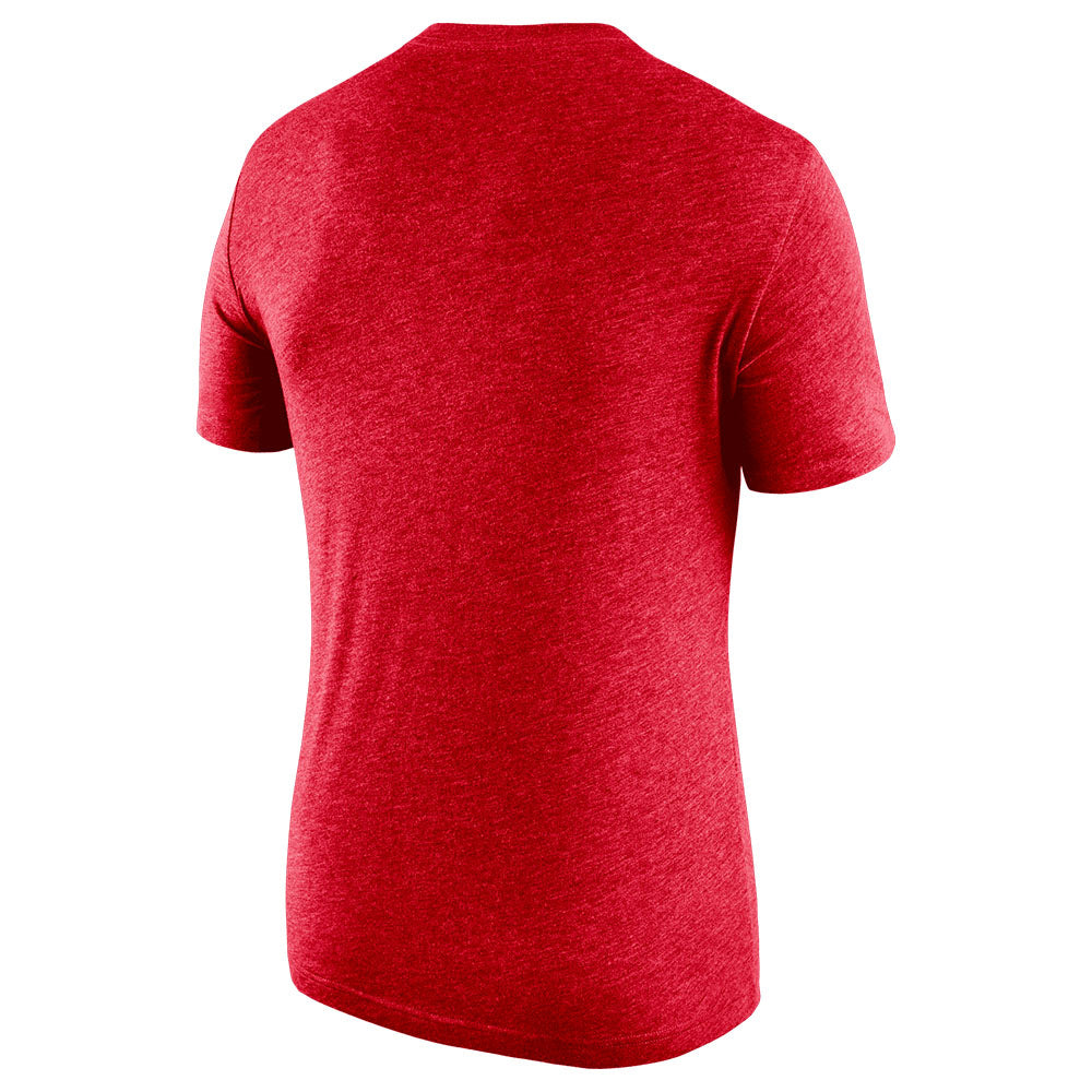 Ohio State Buckeyes Nike Campus Dri-Fit Scarlet T-Shirt - Back View