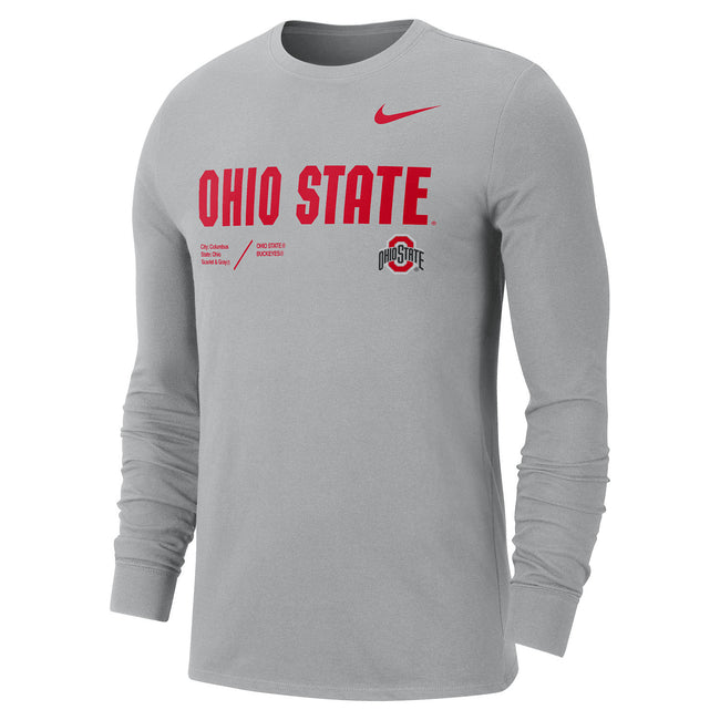 Ohio State Buckeyes Nike Dri-Fit Hoodie Long Sleeve T-Shirt / 2X-Large