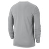 Ohio State Buckeyes Nike Dri-FIT Center Practice Gray Long Sleeve T-Shirt - Back View