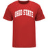 THE™ Branded Ohio State Buckeyes Identity Arch Scarlet Tee - Front View