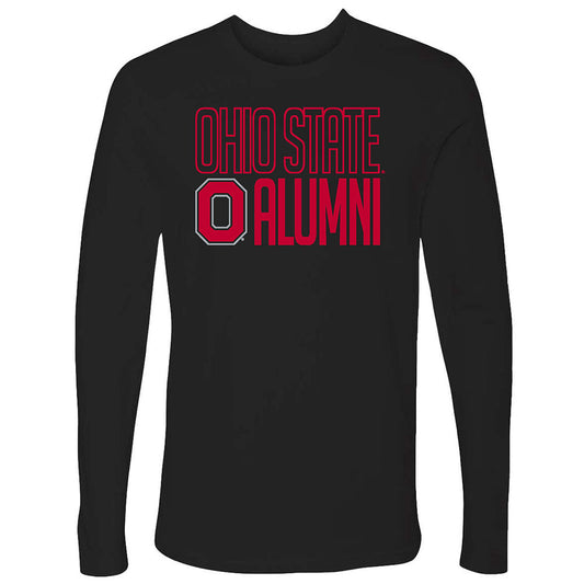 Ohio State Buckeyes Alumni Long Sleeve T-Shirt in Black - Front View